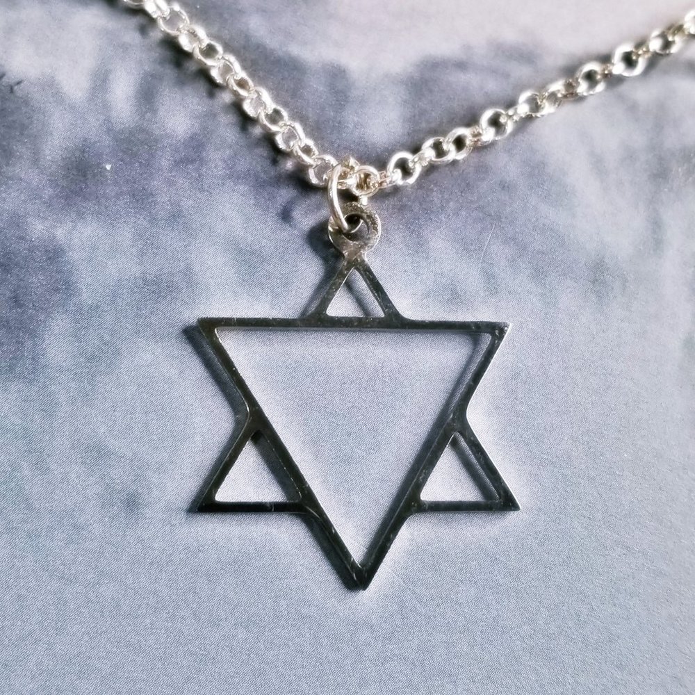Alchemical Aether Element Silver Sigil Necklace